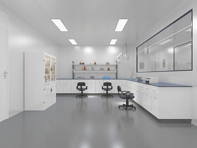 sterile laboratory 3d model