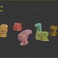 Rock Block Rock Block Rock Specimen Boulder Big Stone Block Rock Stratum Rock Stratum Rock Stratum Rock 3d model