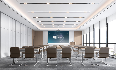 Modern Conference Hall Report Hall 3d model