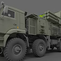 Advanced Military Weapon System Mounted On Multi Wheel Military Truck With Missile Launch Tubes