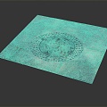 Modern manhole cover sewer cover road facilities 3d model