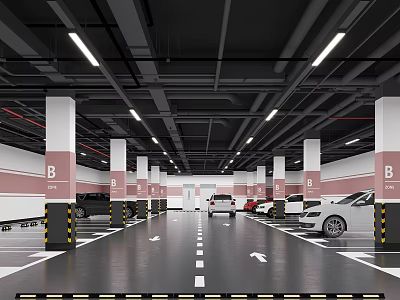 Parking Underground Parking 3d model