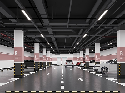 Parking Underground Parking 3d model