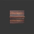 Handmade Wooden Birdhouse With Reddish Brown Layered Roof And Circular Entrance