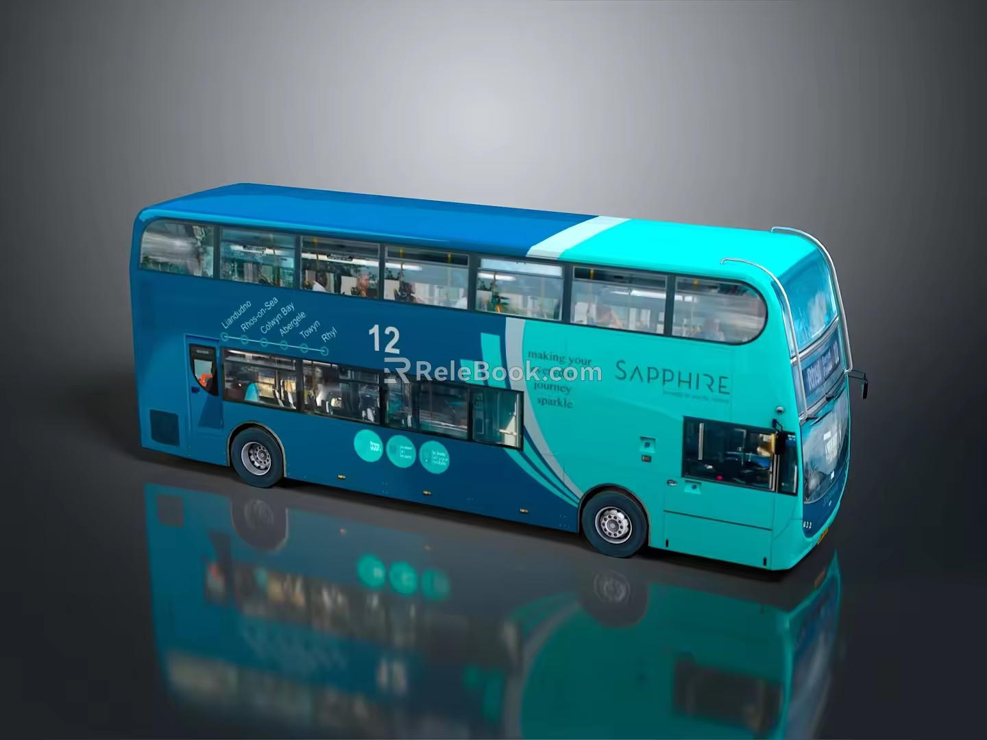 Bus Large Bus CMB Medium Van Large Van Bus School Bus Van Box Car 3d model
