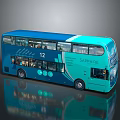 Bus Large Bus CMB Medium Van Large Van Bus School Bus Van Box Car 3d model