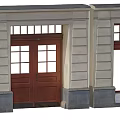Traditional Casement Window Design With Wooden Frame And Brick Wall Structure