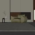 Modern single sofa 3d model