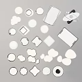 Various Shaped Ceiling Lights With Different Designs Including Round Square And Cloud Shapes