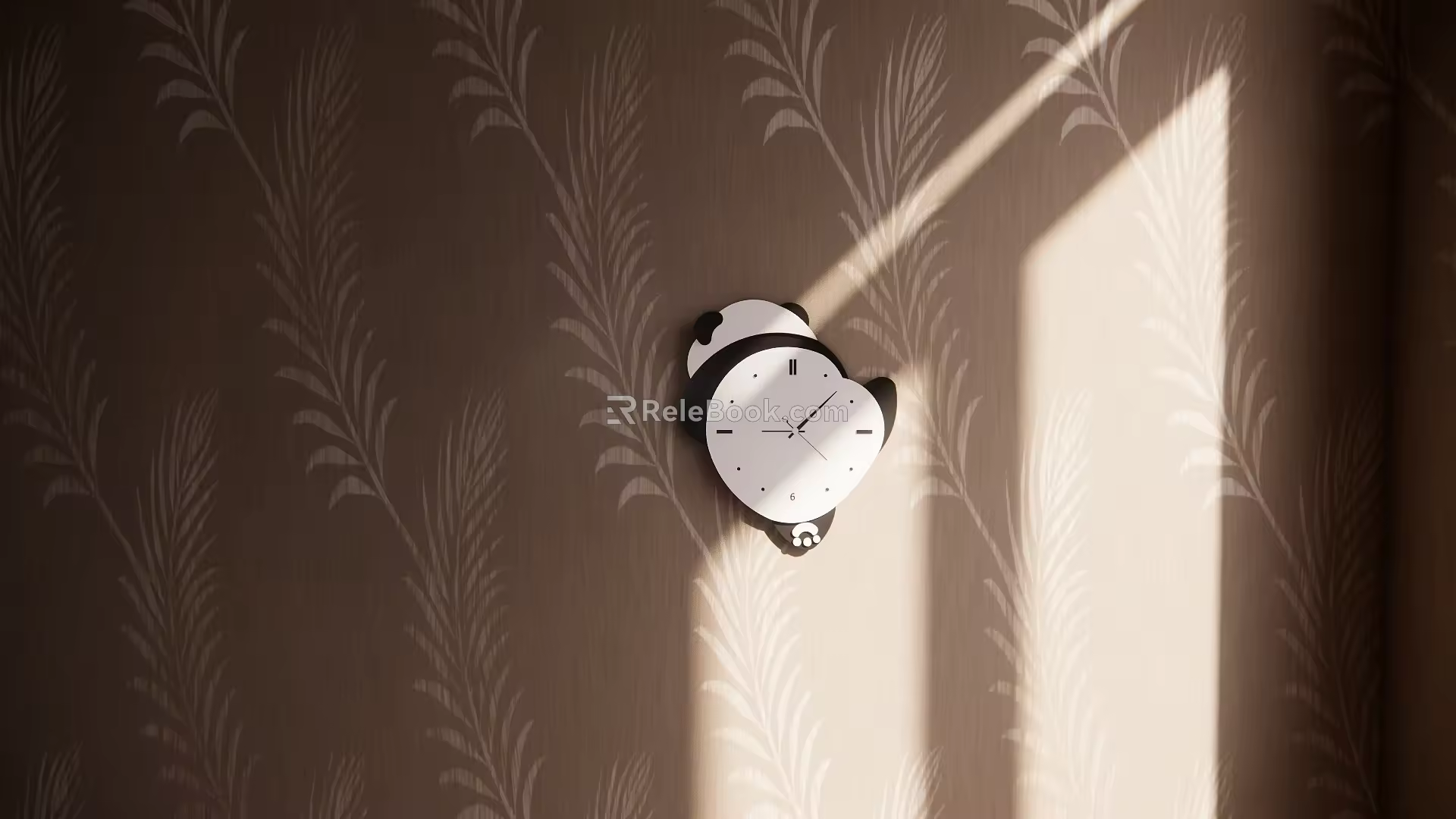 Fashion Panda Clock 3d model