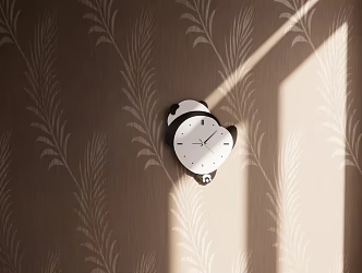 Fashion Panda Clock 3d model