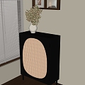 Middle Style Side Cabinet 3d model