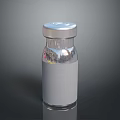 Transparent Glass Spice Bottle With Silver Lid For Modern Kitchen Counter Use