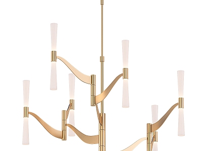 Light Luxury Chandelier 3d model