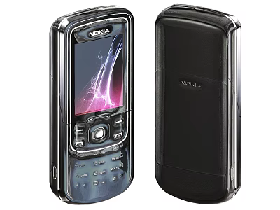 Nokia Mobile Phone Classic Design With Screen Keypad And Back Logo 3d model