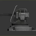 Turret Turntable Railgun Sci-fi Tower Defense Game Tower Defense Sci-fi Turret Game Turret Game Battery 3d model