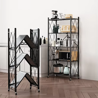 Kitchen Rack Kitchenware 3d model