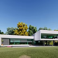 Modern Reception Center 3d model