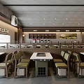Self Service Rotary Grilled Meat Restaurant With Open Dining Area And Counter