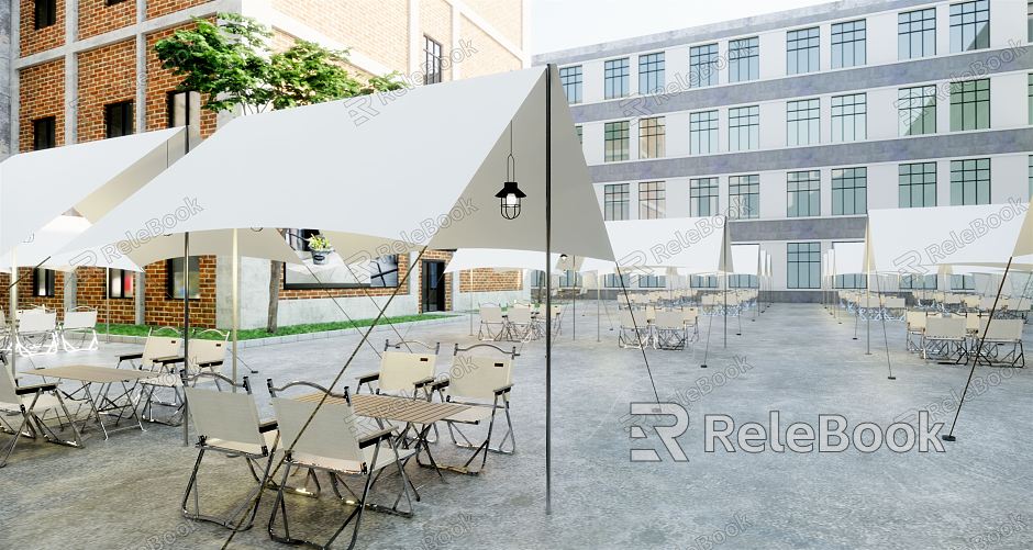 Modern outdoor restaurant commercial outdoor canopy outdoor coffee camp tent model