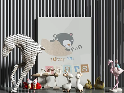 Modern decorations 3d model