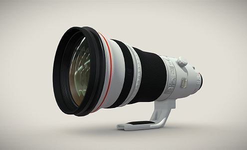 modern lens canon 3d model