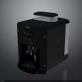 Modern Electronic Coffee Machine With Digital Display Control Buttons And Sleek Design 3d model