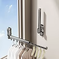 Modern Bathroom Accessories With Wall Mounted Towel Rack And Brush Holder