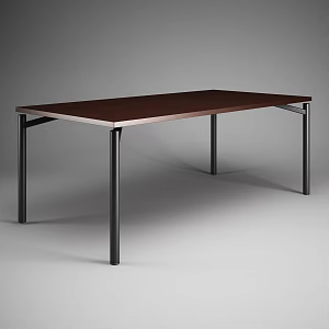 modern office coffee table office desk office furniture 3d model