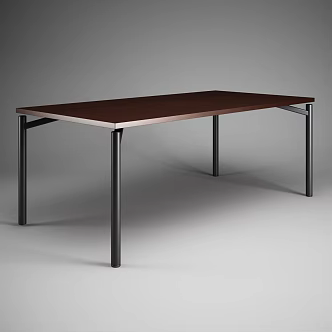 modern office coffee table office desk office furniture 3d model