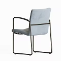 Modern Velvet Upholstered Chairs With Metal Frames In Blue Brown Beige Tones