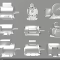 High Performance Industrial Electric Motors With Various Designs And Models
