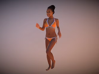 Beauty Swimsuit Beauty Black 3d model