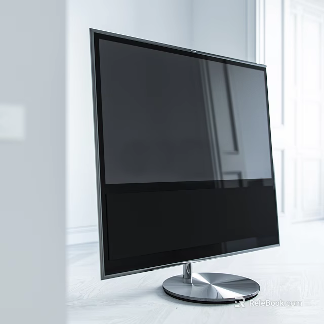 Modern Computer Monitor With Sleek Design High Definition Display And Stylish Stand For Home Office 3d model 