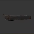 Rusty Metal Boat With Open Compartment And Weathered Exterior