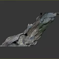 Natural Rocky Cliff Structure With Calm Water Surface Reflection