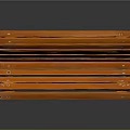 Stylish Red Wooden Bench With Metal Legs And Slat Design