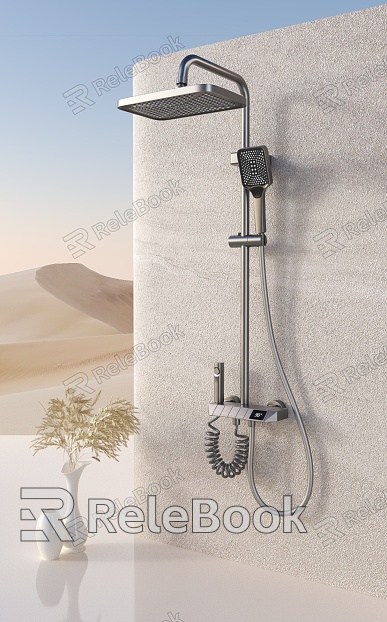 Modern shower creative scene spray gun hand spray desert vase blue sky e-commerce scene shower shower combination model