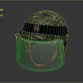Protective Camouflage Helmet With Transparent Face Shield And Secure Strap Design