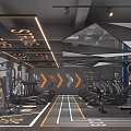 Modern Gym Interior With Various Fitness Equipment