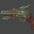 Guns Diesel Punk Bullets 3d model