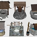 Traditional Karesansui Garden Design With Stone Basins Wooden Roofs And Slate Stones