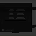 Portable Gray Medical Computer With Handle Buttons And Front Control Panel