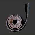 Cylindrical Household Item With Gradient Color Textured Surface And Decorative Curve