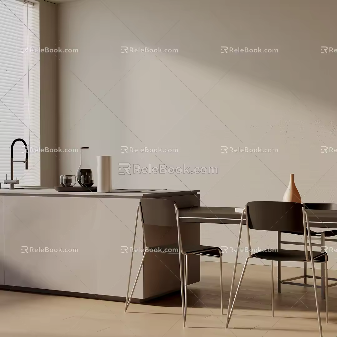 Modern table combination 3d model