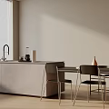 Modern table combination 3d model