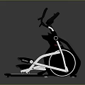 Modern Black And White Elliptical Trainer Home Fitness Equipment For Workout