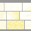Decorative Ceramic Tiles With Various Patterns And Gray Yellow Textures 3d model