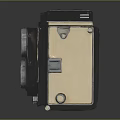 Vintage Rolleiflex Twin Lens Camera With Retro Black And Beige Design