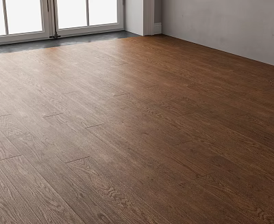 High Quality Wooden Flooring With Natural Texture And Warm Brown Tone 3d model